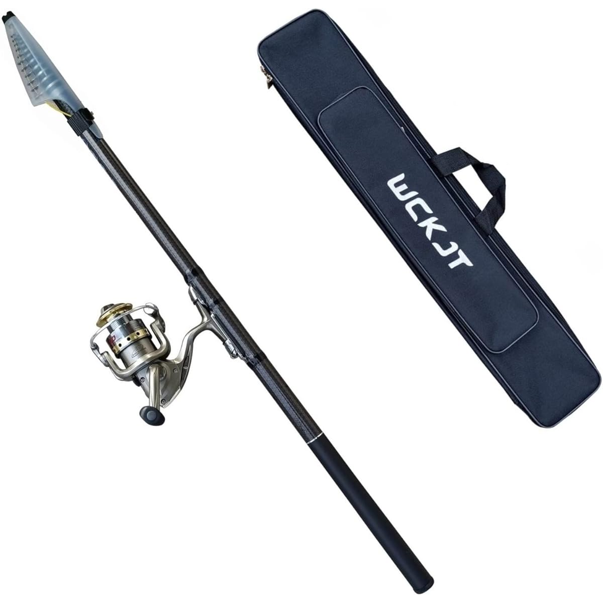 WCKJT Fishing Rod Set 3.6m/5.4M/6.3M/7.2M Casting Rod, Rock Rod, No. 3000 Reel, Compact Rod, Fishing Rod, Swinging Rod, Fishing Rod, Extendable, Fishing, River Fishing, Freshwater Fishing, Ultra Lightweight, Portable, Carbon Telescoping, Beginner's Intro