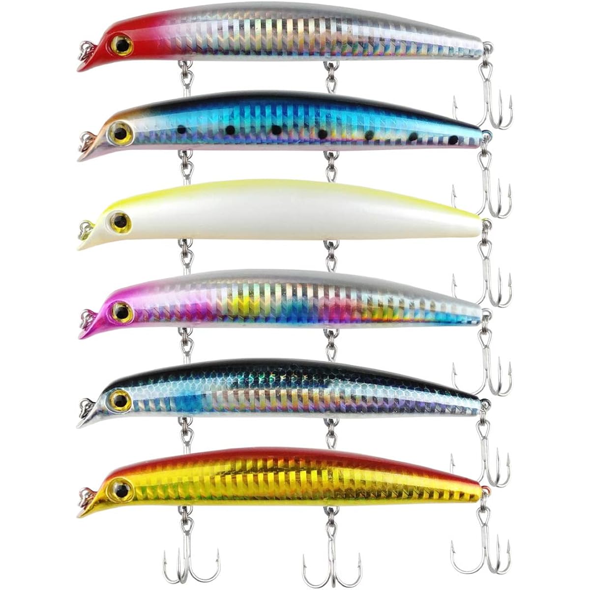 Orrud fishing gear 12cm 16g lipless minnow B 6 colors set qb100190