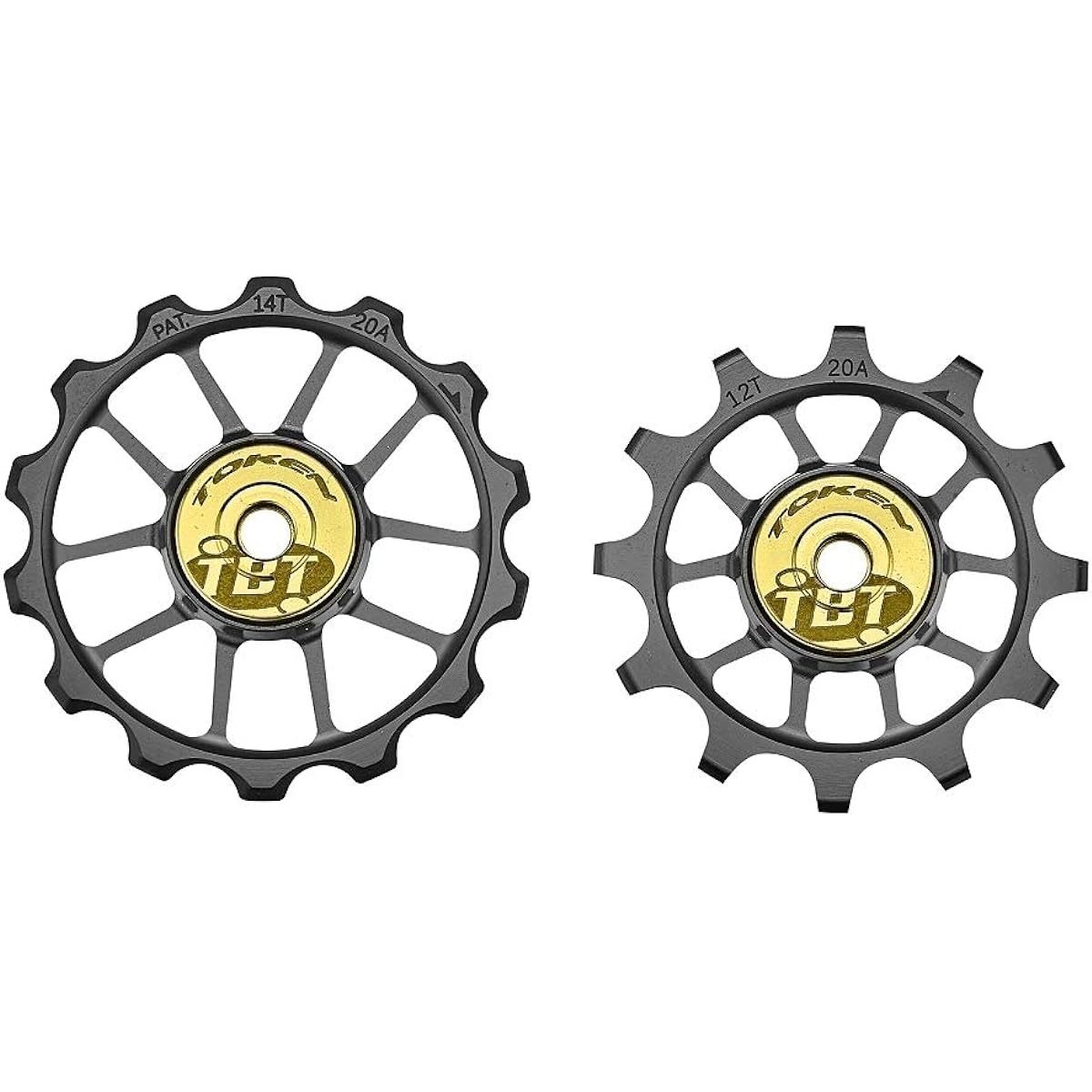 TOKEN TK1724XS-TBT Big Pulley Set for SRAM AXS (12s) [ERD1724XSTBT-BKTK] Black 12t, 14t