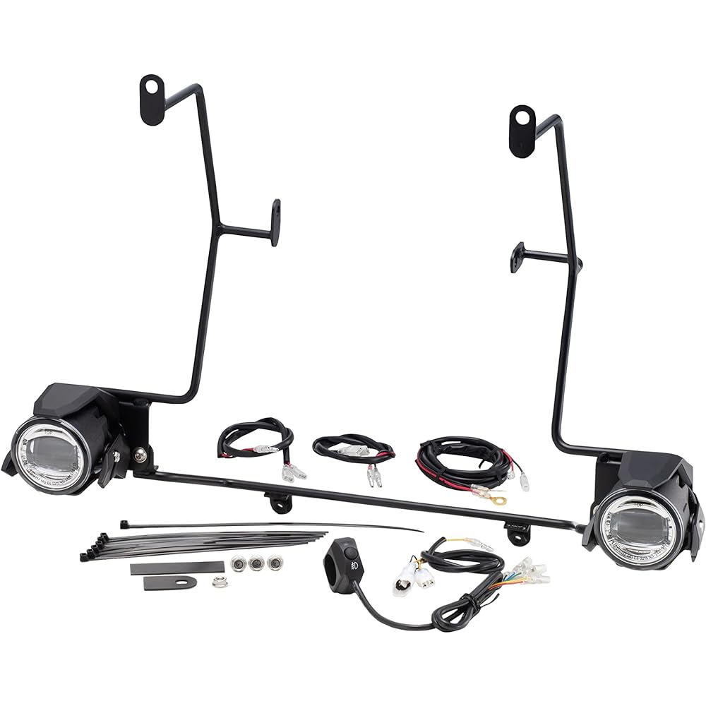 Kijima Motorcycle Fog Light Kit V Strom 650/XT ABS(-'22) LED IP68 Equivalent 9.5W x 2 Yellow 205-6153Y