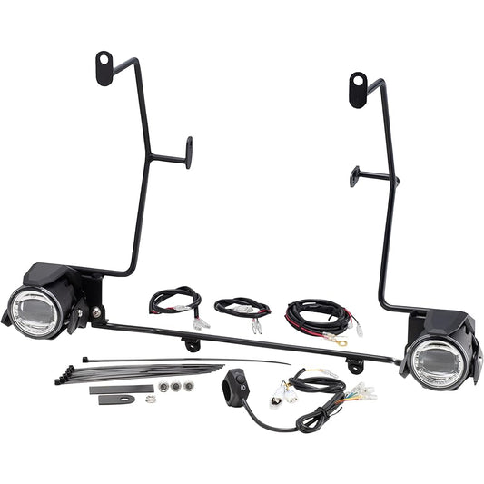 Kijima Motorcycle Fog Light Kit V Strom 650/XT ABS(-'22) LED IP68 Equivalent 9.5W x 2 Yellow 205-6153Y