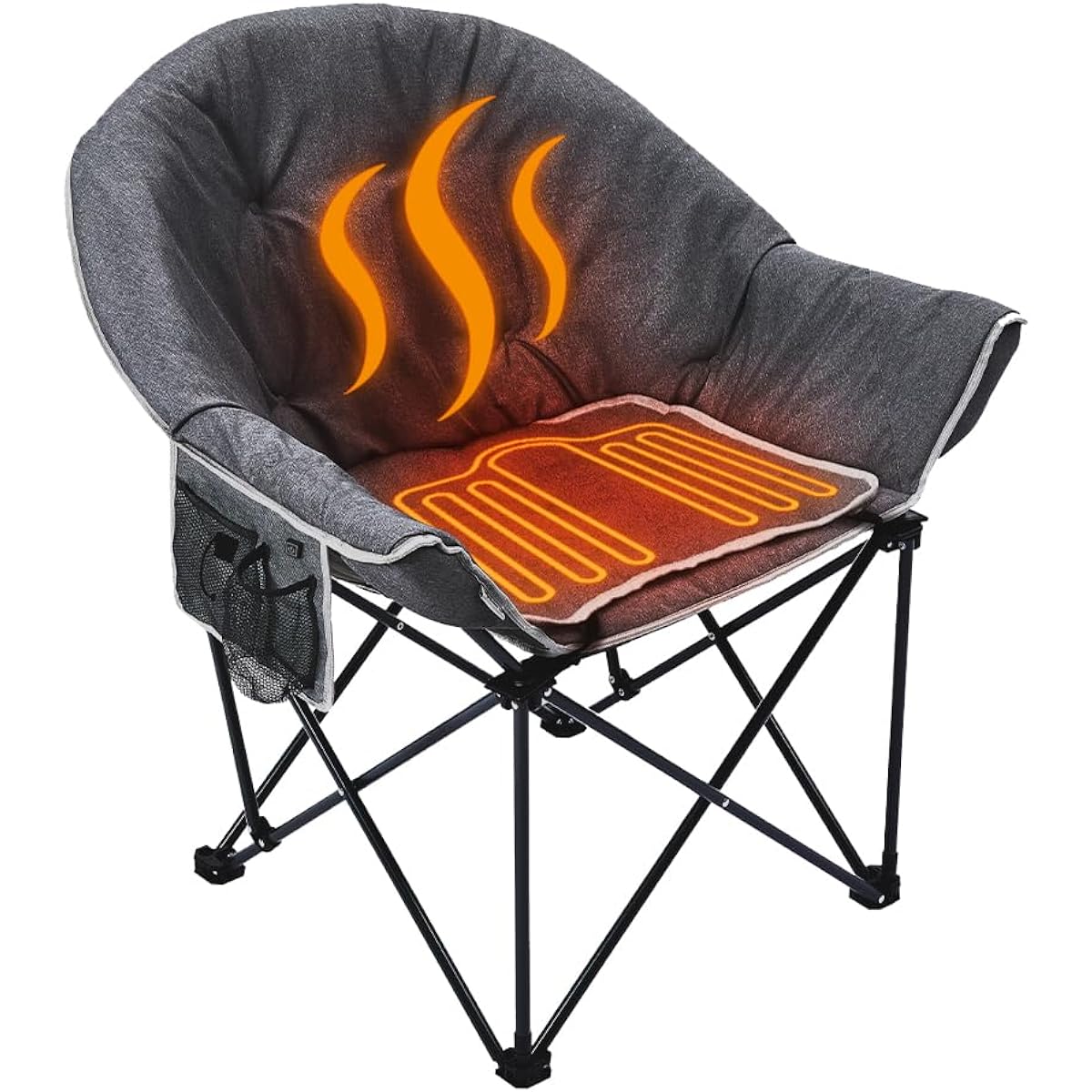 【limited! ] SOLO UP USB Heating Chair, Winter Heater, Folding Heating Chair, 3 Heat Levels, 55 degrees, Cold Protection, Heat Retention, Compact, Portable, Fishing, Sports, Events, BBQ, Picnic, Hiking, Glamping, Camping, Bed Mat, Outdoor Gear M-2438