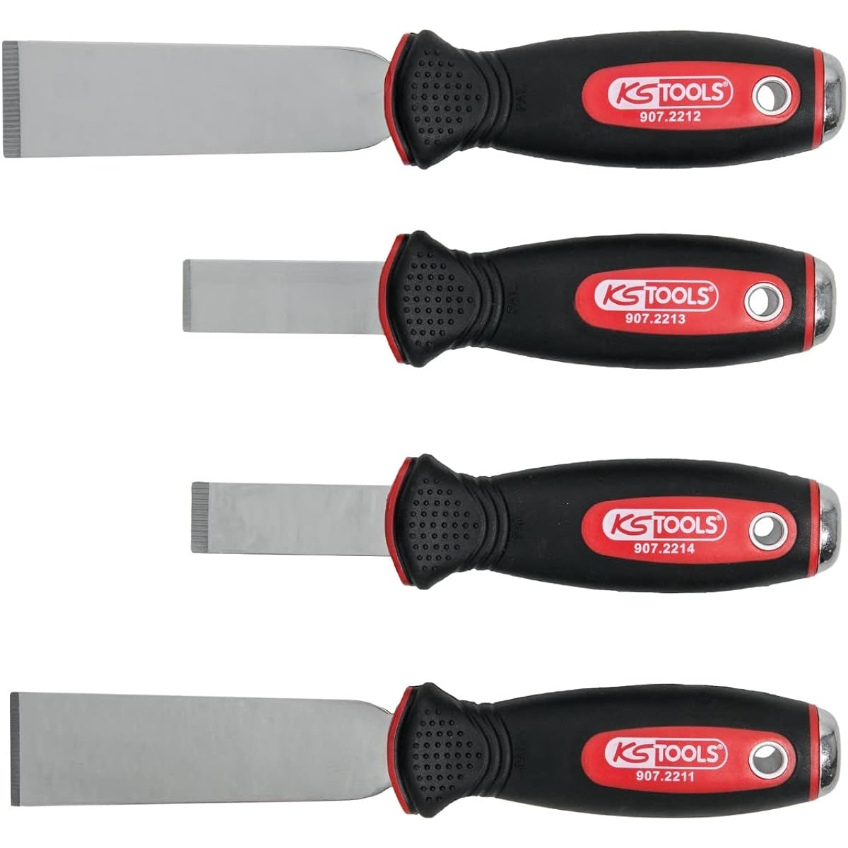 KS TOOLS STAINLESS STEEL Chisel scraper set 4 pcs STAINLESS STEEL Chisel scraper set 4 pcs 907.2210