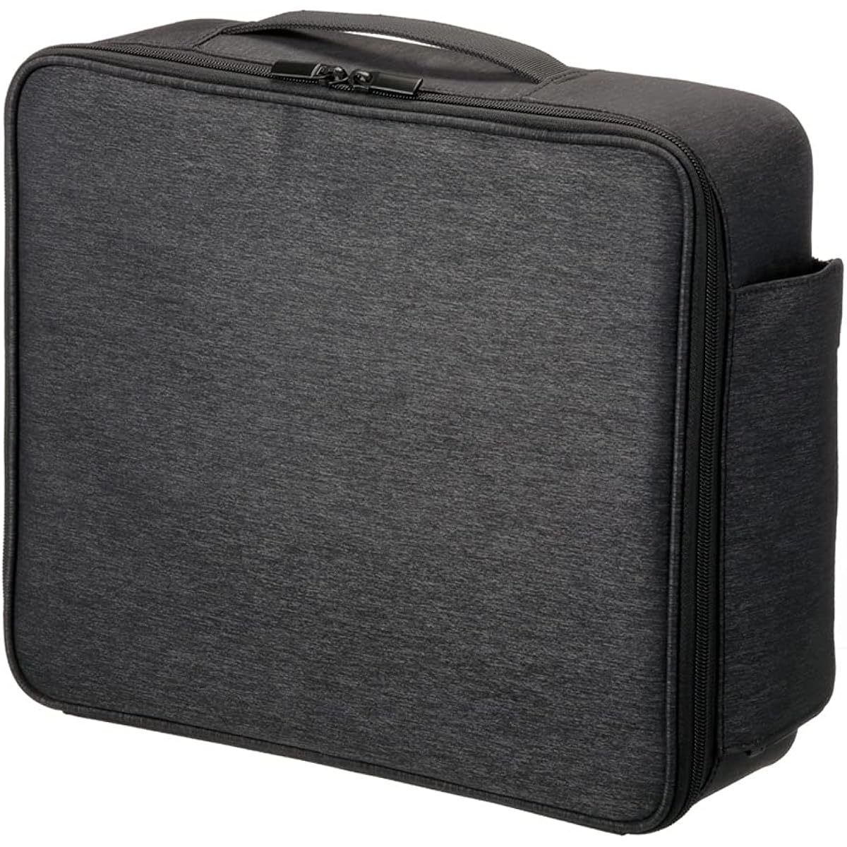 [Cainz] Stove case, black, with gas cylinder storage pocket, for outdoor, camping, BBQ, disaster, carrying, storage, with convenient handle