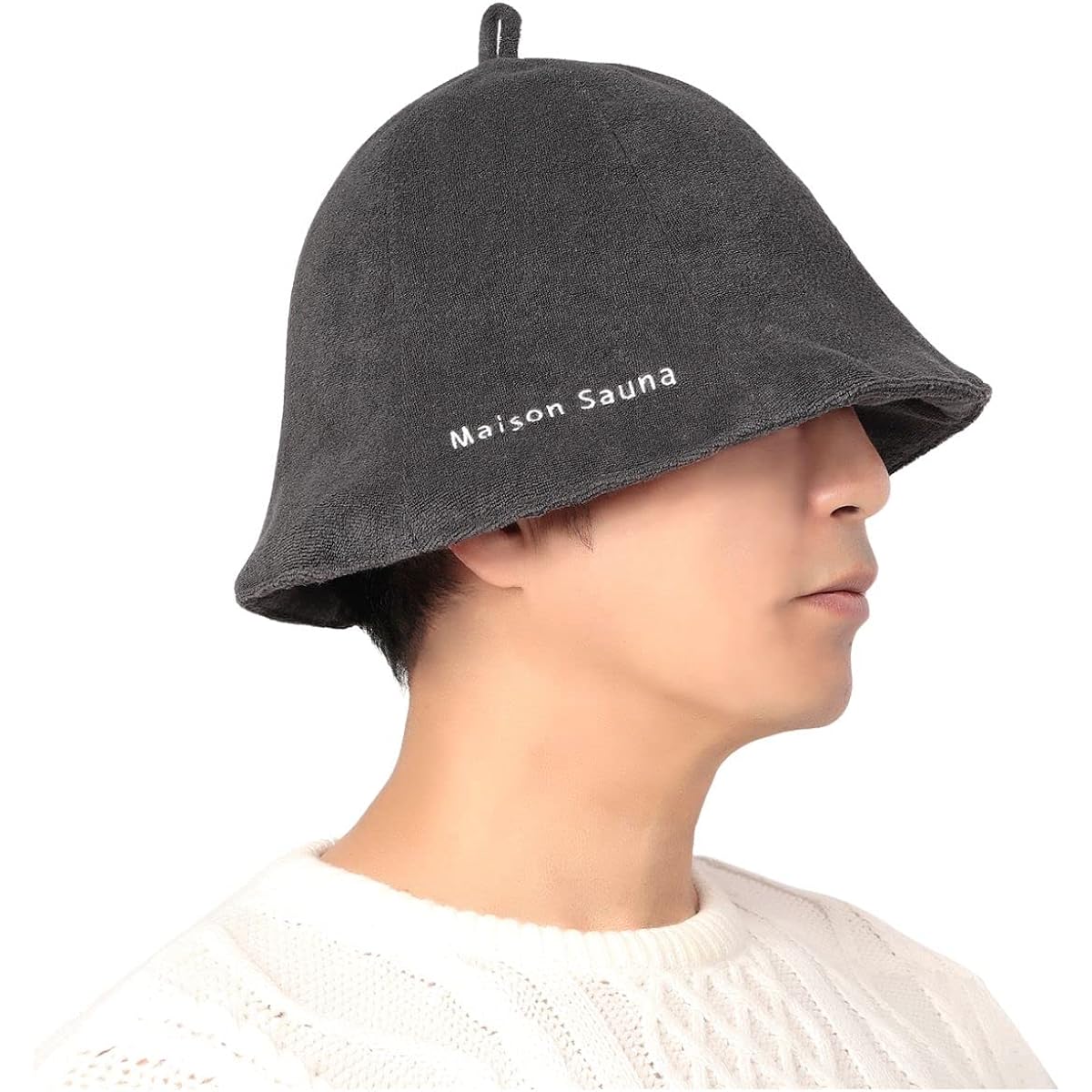 [Maison Sauna] Sauna Hat [Prevents Hair Damage] Prevents Hot Flashes, Towel Fabric, Easy to Wash, Men's, Women's, Sauna Goods, Stylish