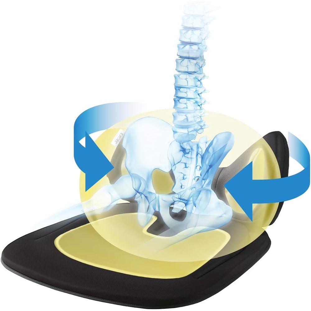 EXGEL Hug Drive Lumbar Cushion (Black) HUD11-BK