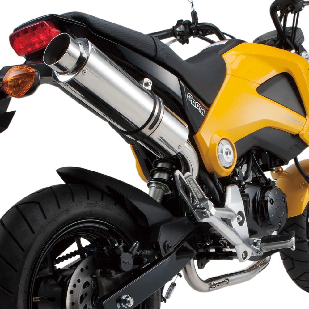 Nankai Parts (NANKAI) *Vehicle not included GROM Power Comp Muffler (Type J) Up Type Stainless Steel GM-01J