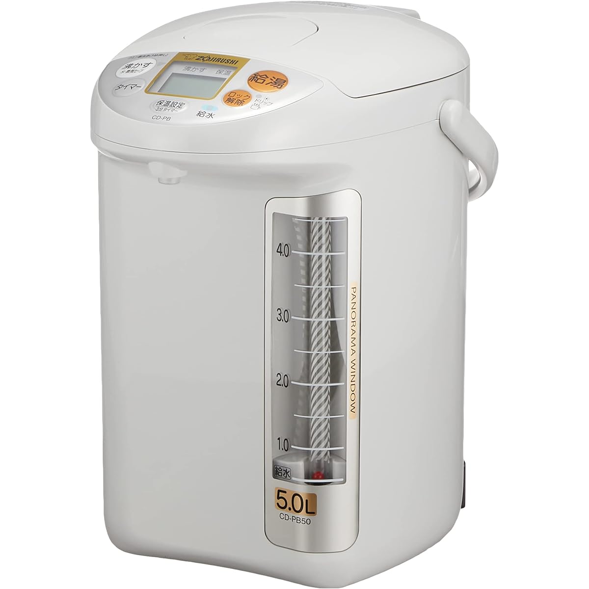 Zojirushi Mahobin (ZOJIRUSHI) Electric Pot Large Capacity 5.0L Standard Type 3 Level Heat Retention Settings Timer Function Energy Saving Design Gray CD-PB50AM-HA