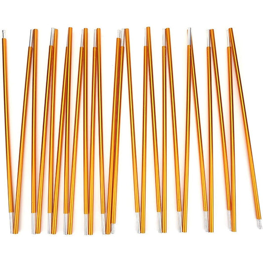 2pcs Tent Pole Tent Frame Aluminum Alloy Lightweight Rust Proof Tent Support for Tent Tarp Wing Replacement Camping Equipment Compact Portable 0.85X442cm