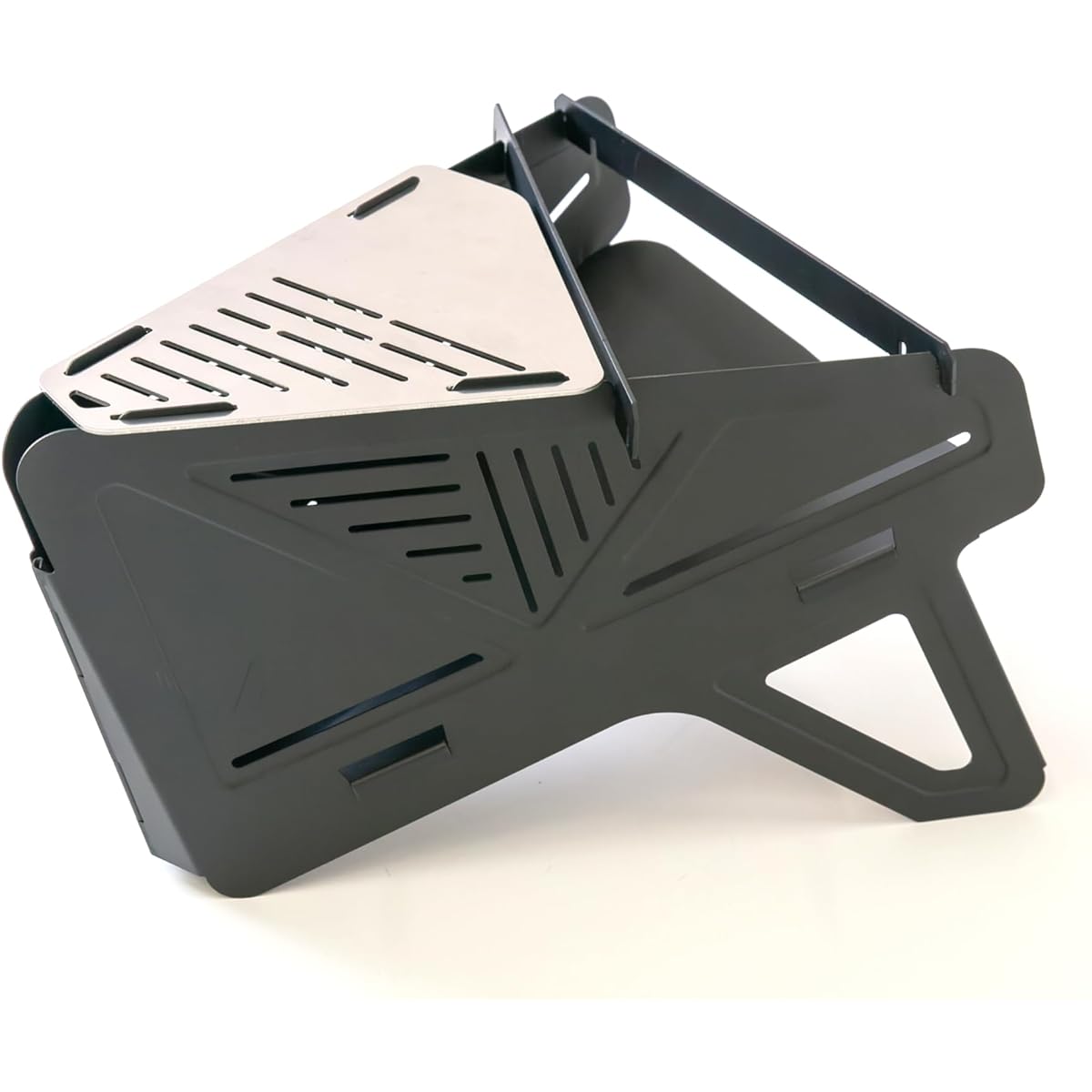 [AUTEC CAMP] COOK PIT Limited Black [Limited Item] Cockpit AO-112104 Grill Trivet Set Bonfire Stand Barbecue Stove (Compact Grill with Storage Case Lightweight Folding Autech Camp) Audio Technica