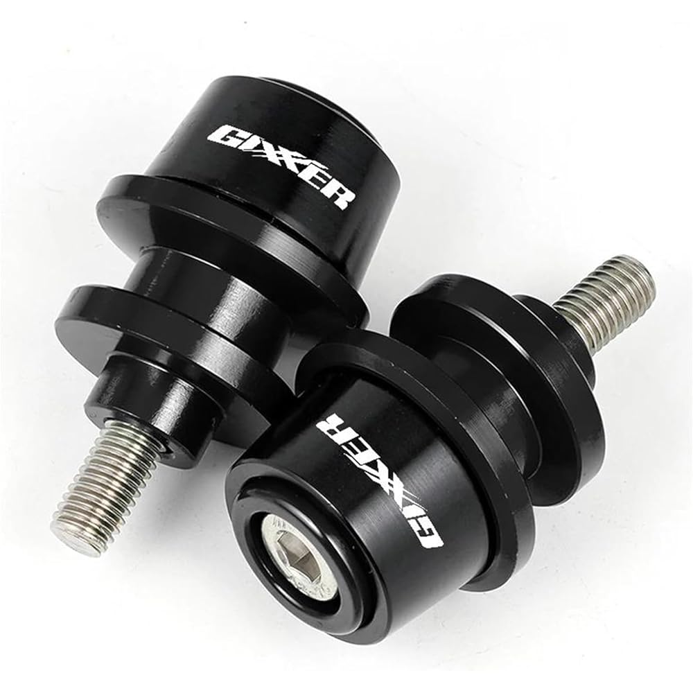 Bike Stand Screw Slider 8mm Motorcycle Accessories CNC Swing Arm Spool Slider Stand Screw For GIXXER 250 SF 150 125 GIXXER 250SF 2018-2022 2023 (Color: Black, Size: B)