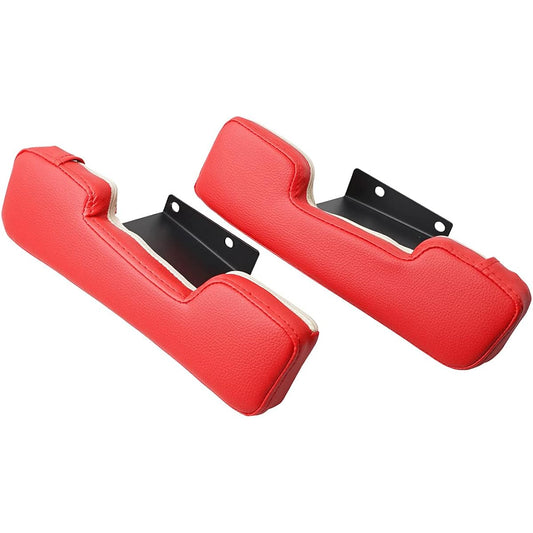 TRISTAR'S [Hiace Regius Ace 200 Series 1 Type 2 Type 3 Type 4 Type 5 Type 6 Type 7 Type] Side Armrest, Door Armrest, Armrest, Left and Right Set (Red Leather)