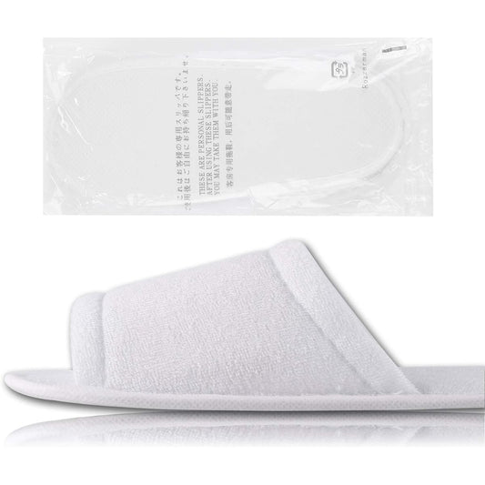 [ROZZERMAN] Disposable slippers for hotels, set of 50 pairs, premium hotel installation items, individually wrapped, commercial use, hotel amenities, used in luxury hotels