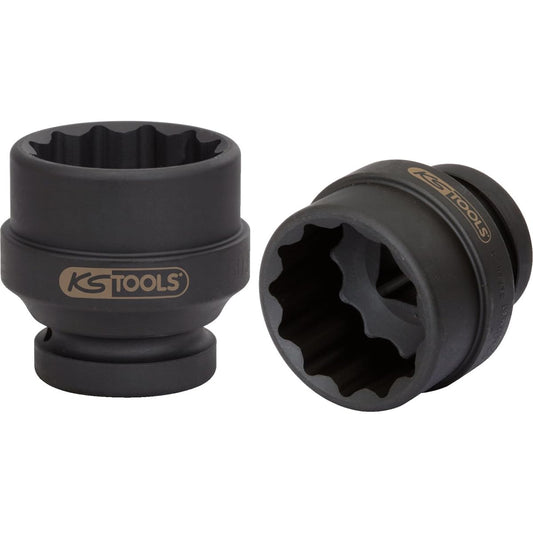 KS TOOLS 1" 12 point impact socket short 65mm 450.0407