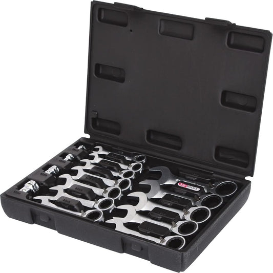 KS TOOLS GEARplus combination ratcheting spanner set stubby 6 pcs GEARplus combination ratcheting spanner set stubby 6 pcs 503.4653