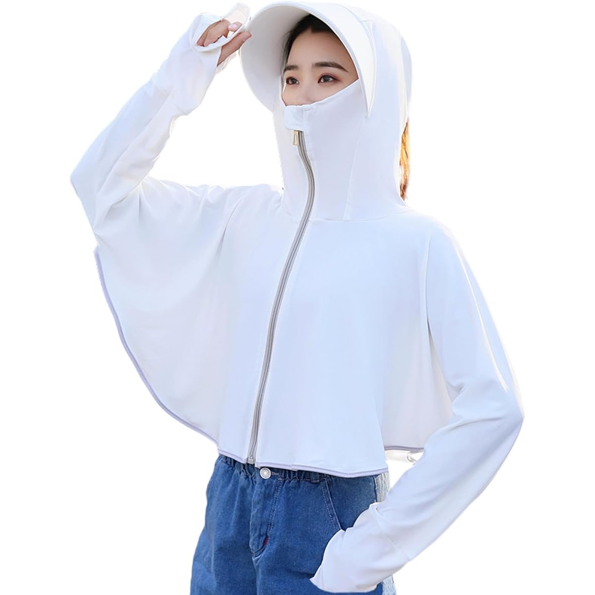 [Luxe Relax] Women's Rash Guard UPF50+ UV Protection Summer Thin Long Sleeve Parka Water Absorbent Quick Drying Sunscreen Outerwear 30