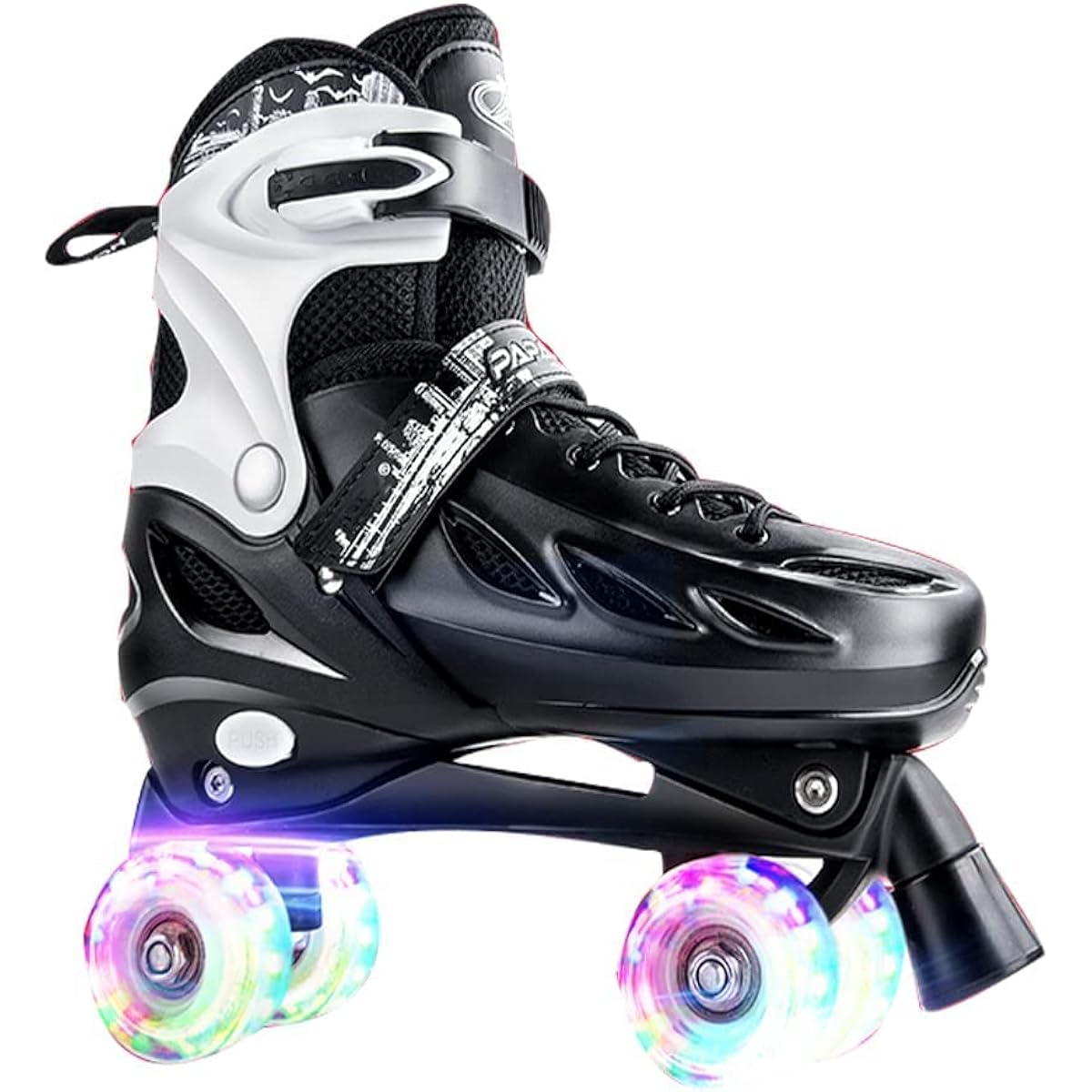 Roller Skate for Children, Inline Skate rollerskate Inline Skate for Children, Roller Skates for Beginners, Adults, 4 Size Adjustment, Roller Shoes, Luminous, Quiet, Ventilation, Stable, Flash Wheel, Outdoor Sports, Gift