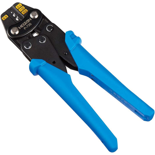HOZAN Crimping Tool, Crimping Pliers, Bare Crimp Terminal, Bare Crimp Sleeve, Compatible with 0.3/0.5/1.25/2 P-726