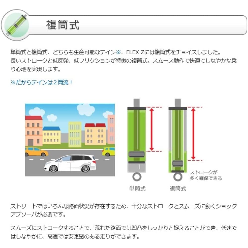 TEIN Vehicle Height Adjustment [FLEX Z] Suzuki Swift Sport ZC33S VSUB8-C1AS2