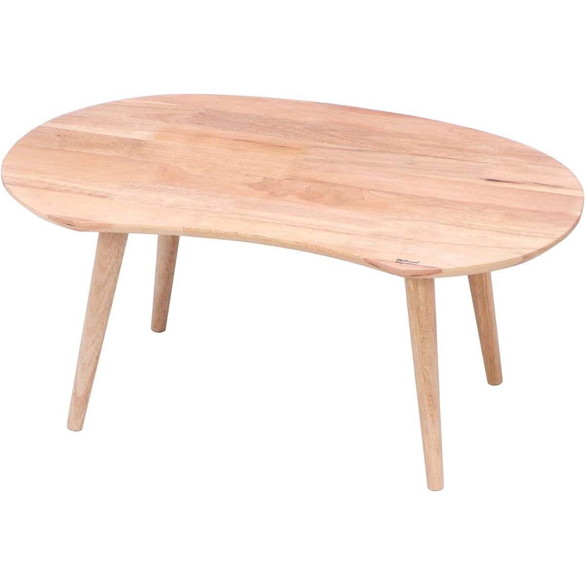 Fuji Boeki Low Table Center Table Width 74 x Depth 47.5 x Height 32.5 cm Natural Natural Wood Living Table MAME Natural Signature 37003