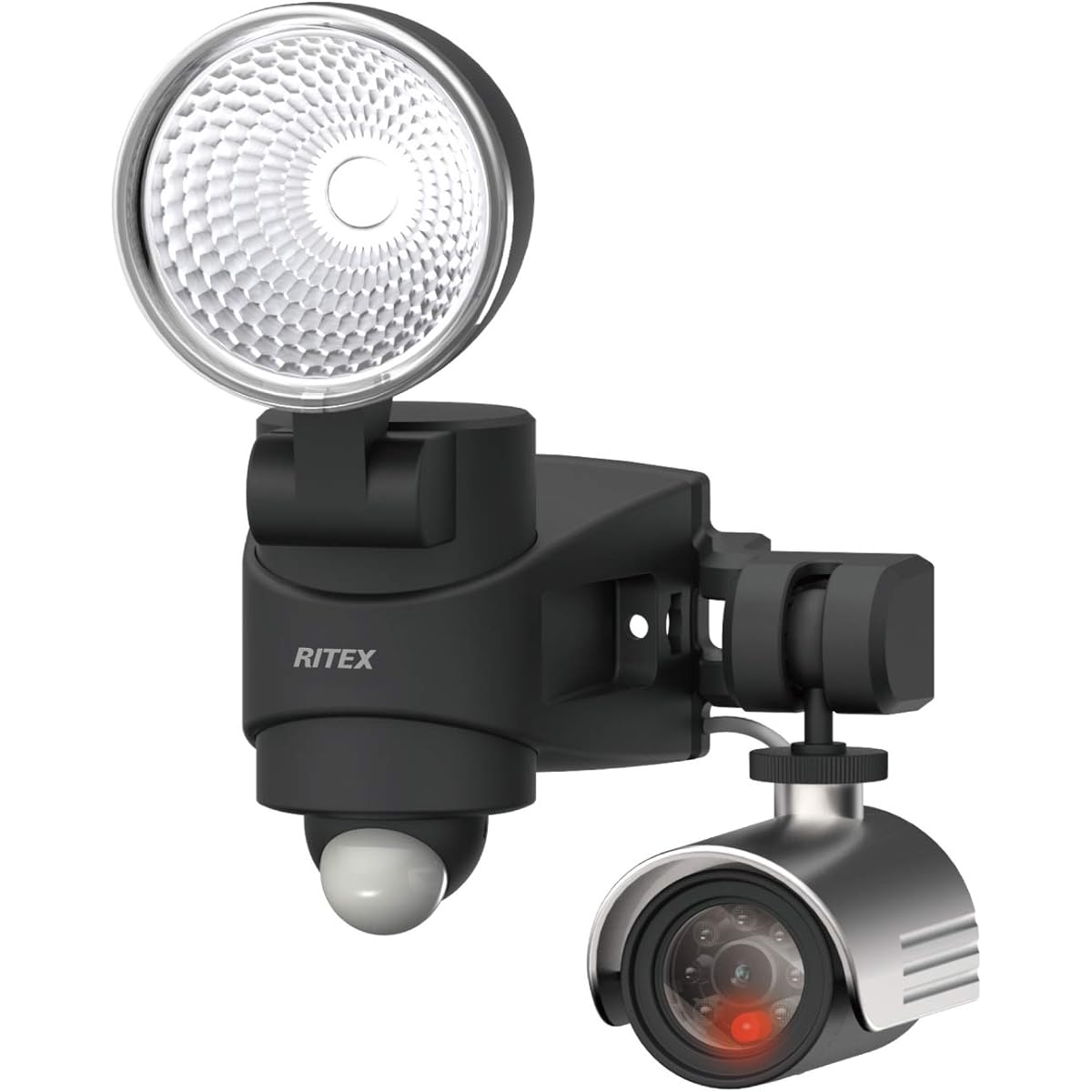 Musashi Sensor Light Black Size: Width 13.3 x Depth 14.5 x Height 19.6cm Comes with dummy camera, 7W LED sensor light DMC-SL7H