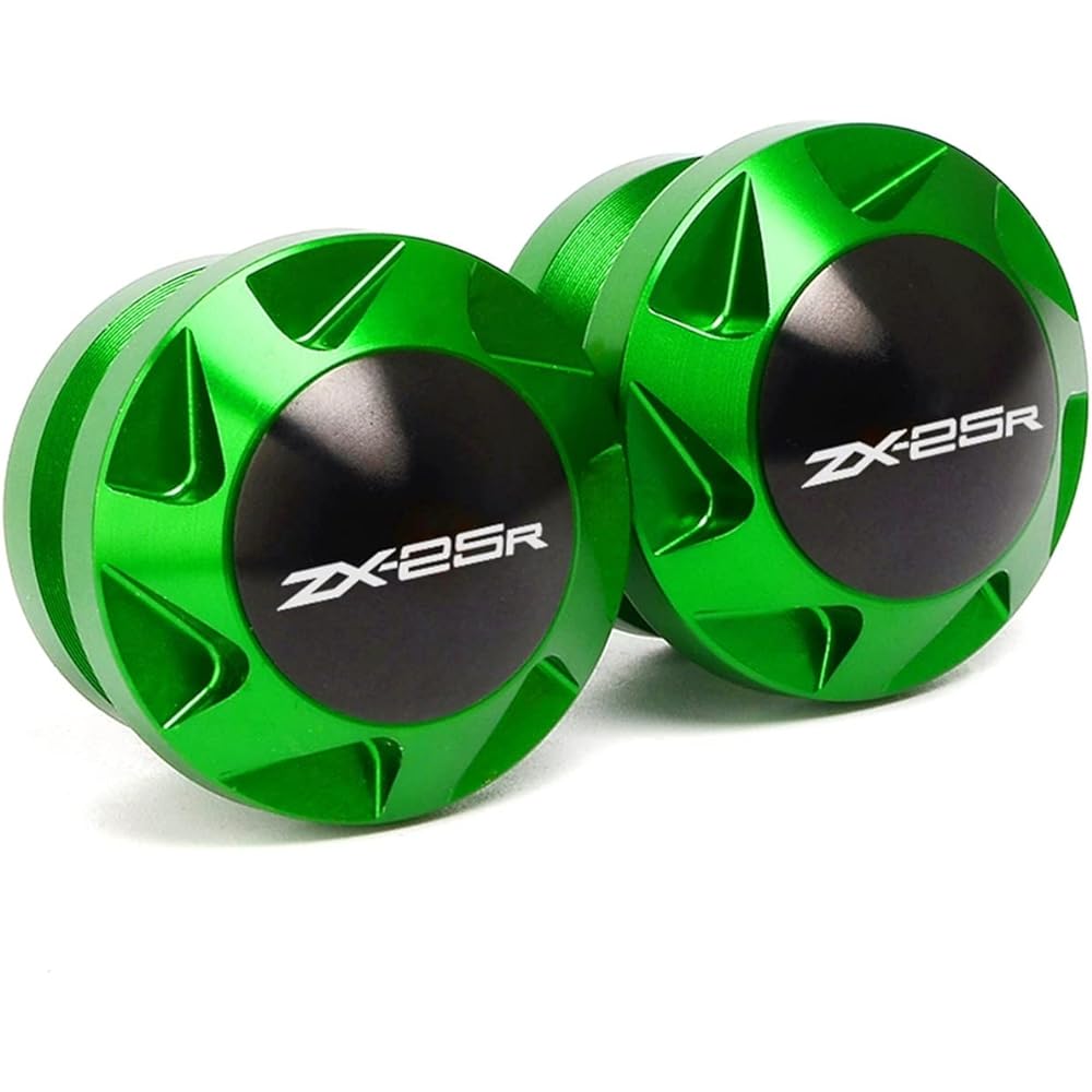 Swing Arm Spool Slider Stand For KA-WA-SA-KI Ninja Zx25r Zx-25r ZX25R 2020 2021 Motorcycle Swing Arm Spool Slider Stand Screw CNC Aluminum (Color: Green)