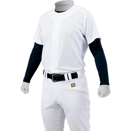 [ZETT] Unisex Mechapan Mesh Full Open Shirt 1100 Baseball Wear White S