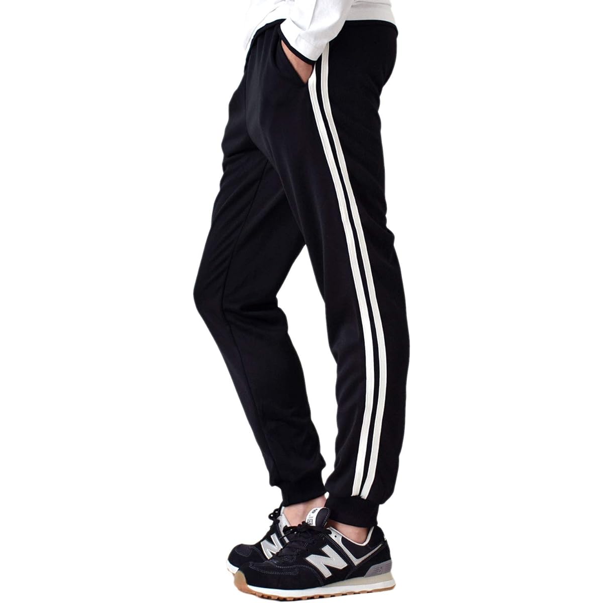 (Arona) ARONA Jersey Pants Stretch Jersey Bottom Jogger Pants Men's Women's Sweat Pants Running Wear Stretch/YC