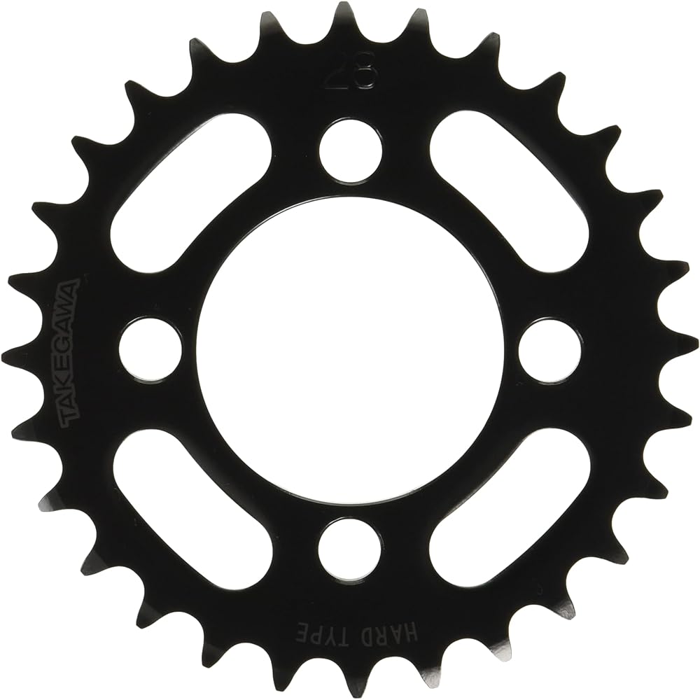 Special parts Takegawa driven sprocket 28T black paint KSR110 KLX110 Z125 02-07-0020