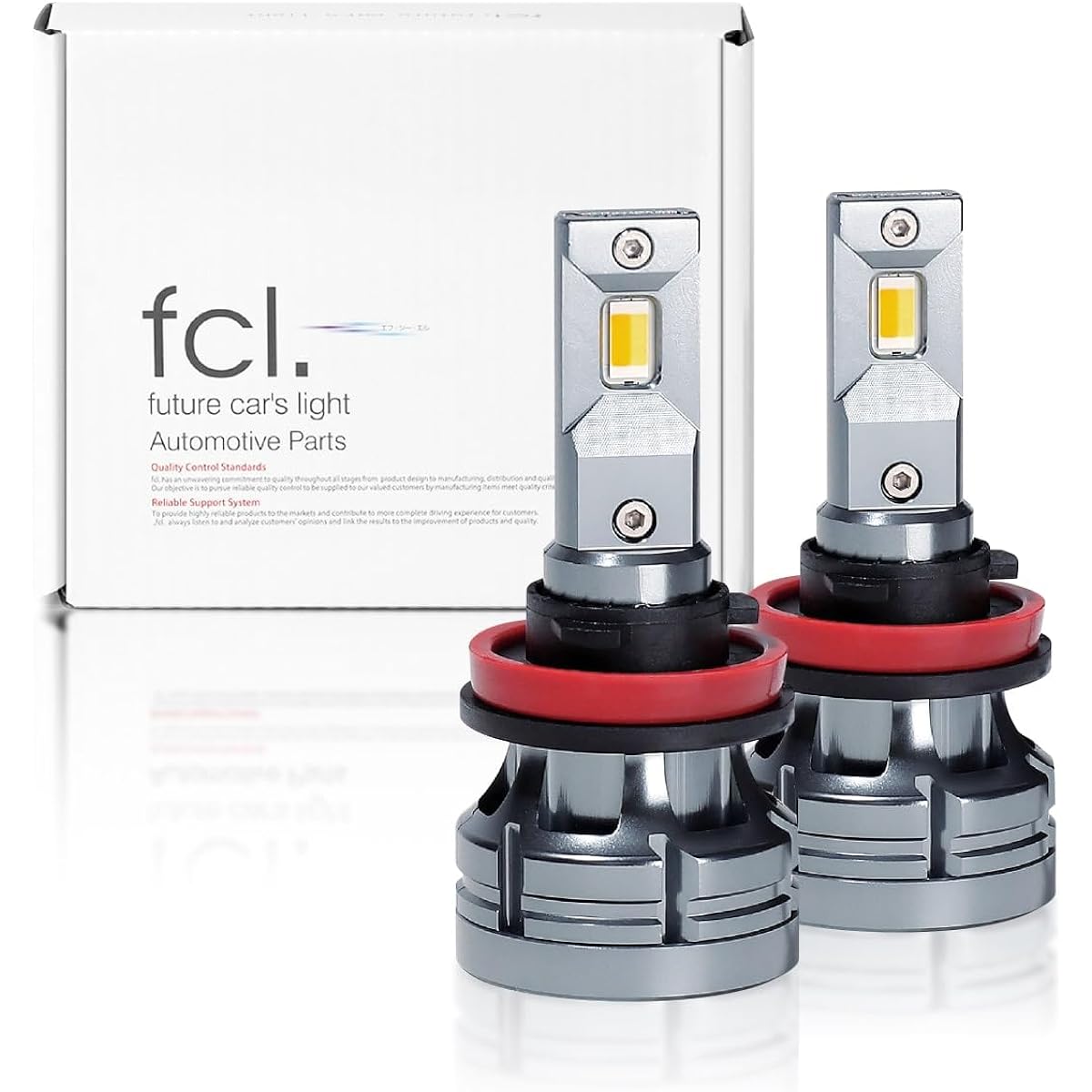 fcl. H8 H11 H16 LED Fog Lamp, 2 Color Switching, Lime, Yellow, White, Vehicle Inspection, Memory Function, 12 V, Car Specific, Left and Right 2 Pieces