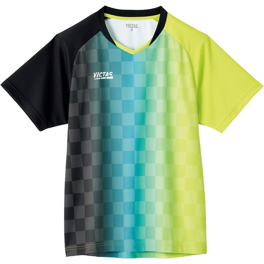 VICTAS Table Tennis Vertical Gradation Game Shirt (VERTICAL GRADATION GS) J.T.T.A (Japan Table Tennis Association) Officially Approved Unisex 612101