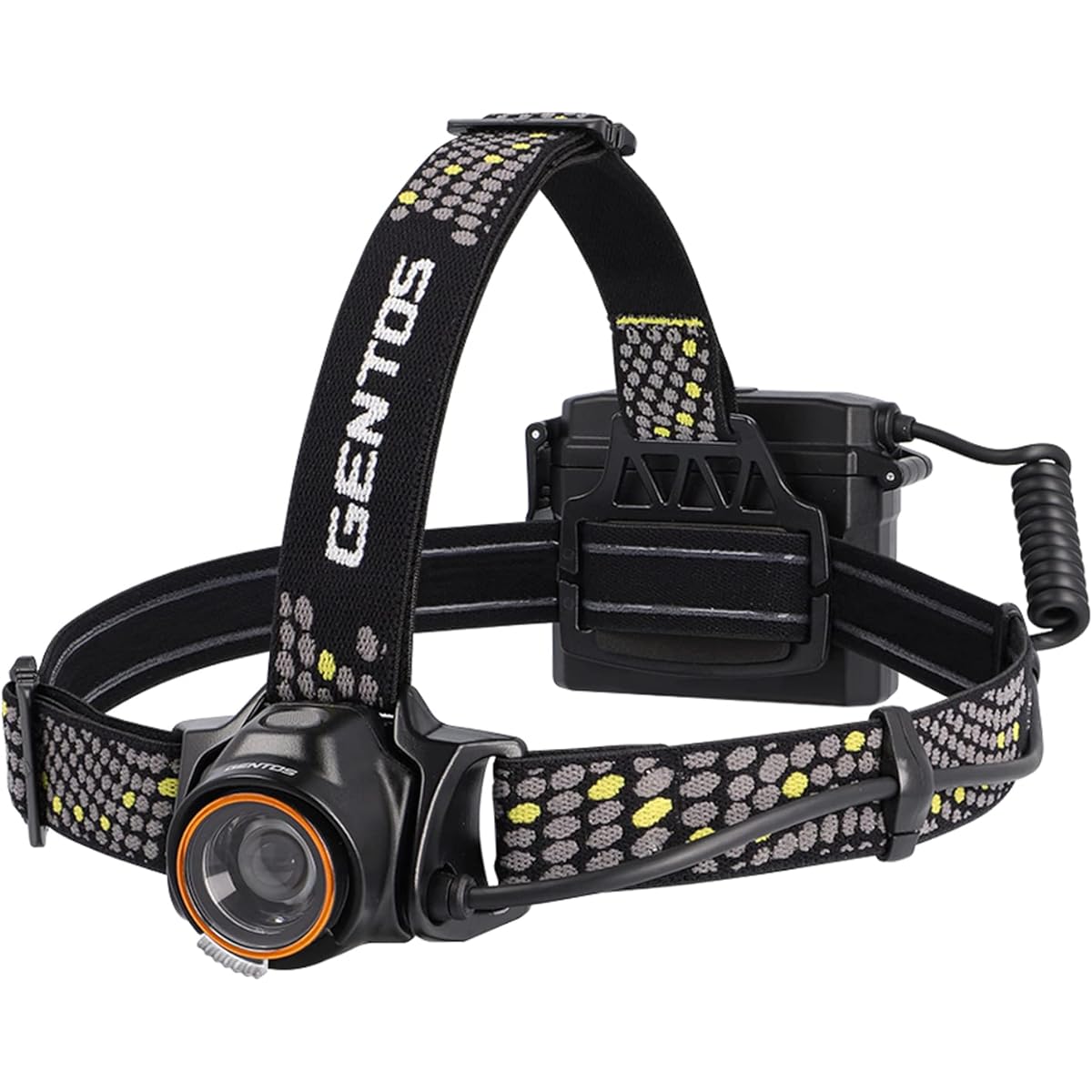 GENTOS LED Headlight 300~500 Lumens Long Range Irradiation Approx. 162~230m Long Render USB Rechargeable/Battery Operated LR-H Series