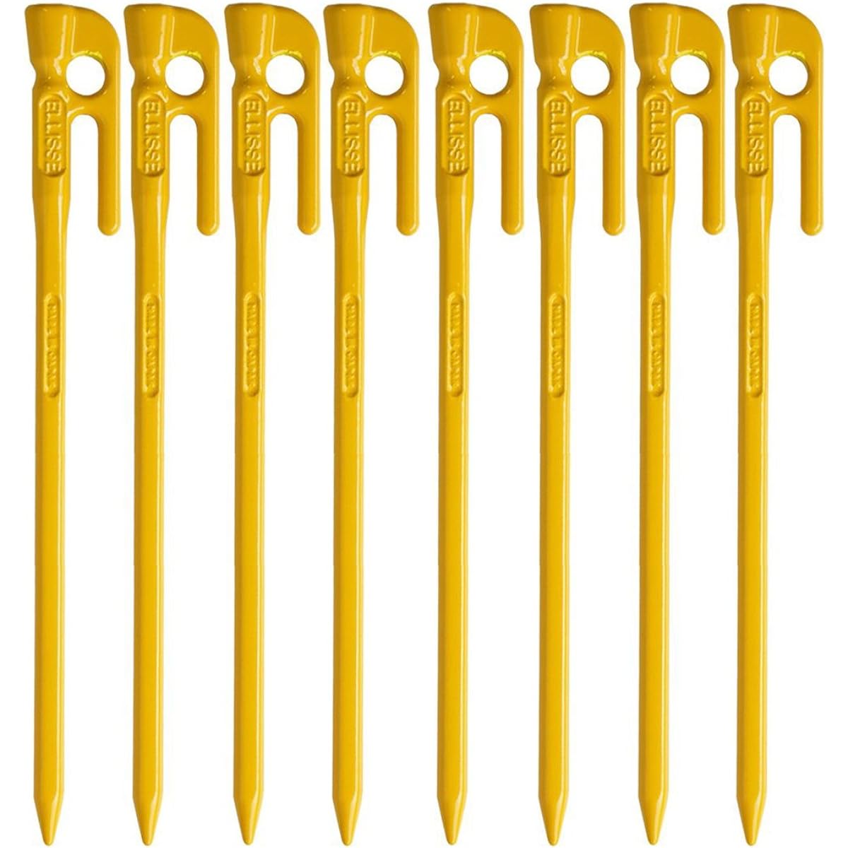 ELLISSE Forged Peg Elisse Stake 28cm Yellow Powder Coated Set of 8 MK-280YL MADE IN JAPAN