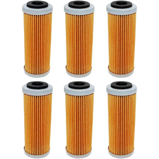 Motorcycle Oil Filter SX-F XC-F EXC-F SX-F XC-F XCF-W EXC-R SMR SXF EXC XC-W 249 250 350 400 450 500 505 530 (Color : 6pcs)