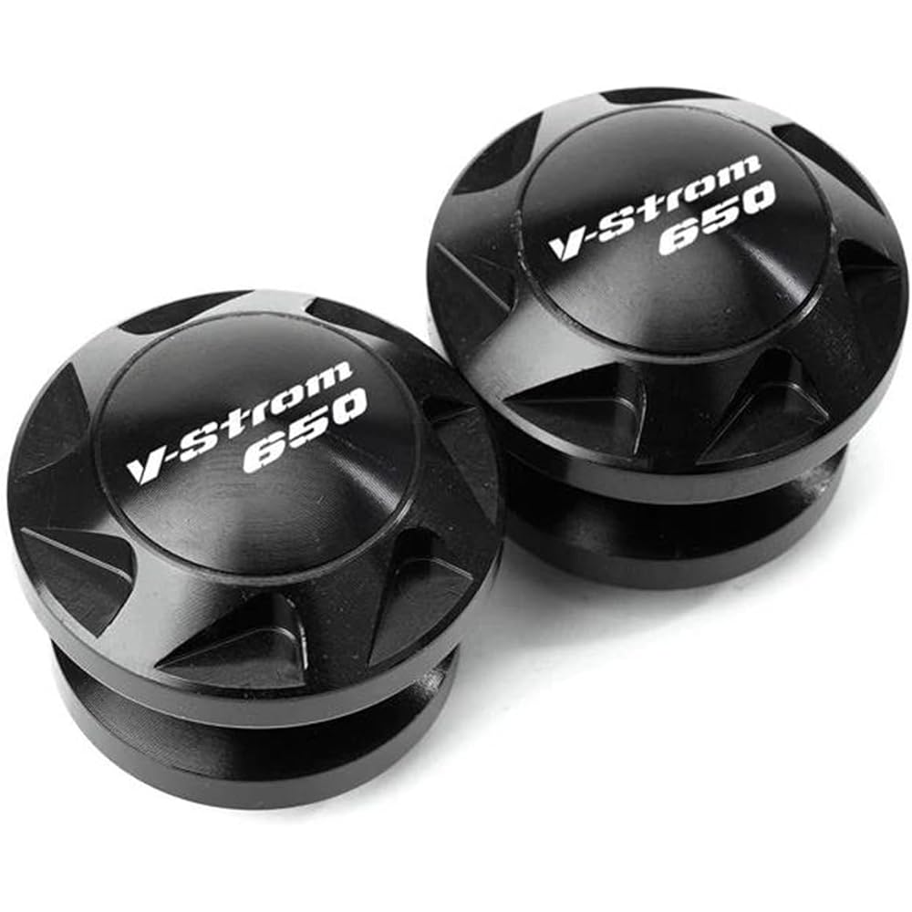 Bike Stand Screw Slider M8 Swing Arm Spool Slider Stand Screw Motorcycle Accessories For V-STROM 650/XT VSTROM 650 DL650 2004-2020 (Color: Black)