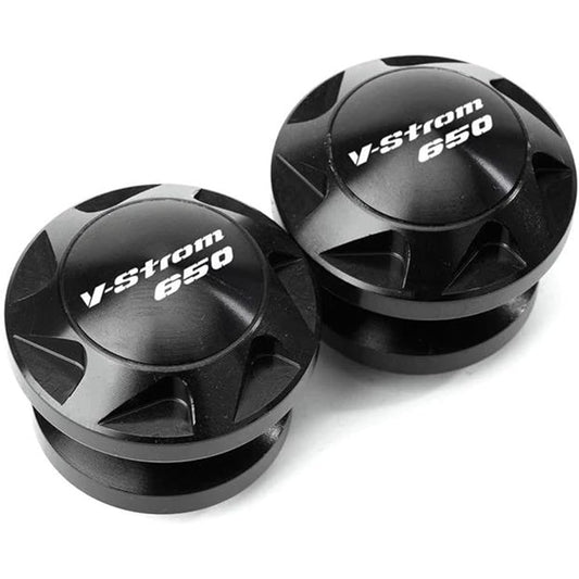 Bike Stand Screw Slider M8 Swing Arm Spool Slider Stand Screw Motorcycle Accessories For V-STROM 650/XT VSTROM 650 DL650 2004-2020 (Color: Black)