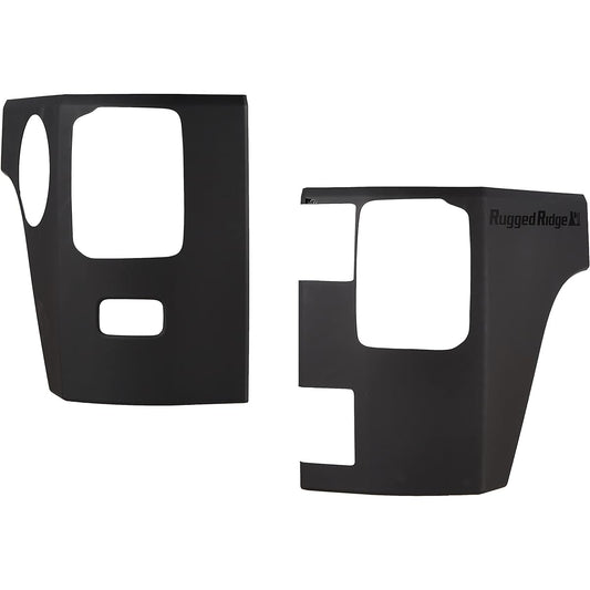 Body Armor Rear Corner Guard Pair Smooth Black JEEP JEEP JEEP JEEP 2 Door 2007-2018 type RuggedRIDGE Genuine