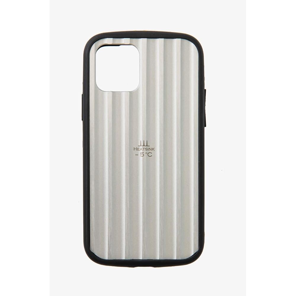 Sanhayato Resistant to heat and shock! 2nd smartphone case that cools down by 5℃ just by attaching it HEATSINK-5℃ Cool (for iPhone 11 Pro Max) (*Can also be used for XS Max) Metallic Silver HS5C-CL-11ProMax