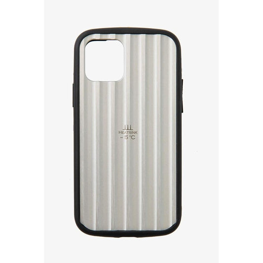 Sanhayato Resistant to heat and shock! 2nd smartphone case that cools down by 5℃ just by attaching it HEATSINK-5℃ Cool (for iPhone 11 Pro Max) (*Can also be used for XS Max) Metallic Silver HS5C-CL-11ProMax