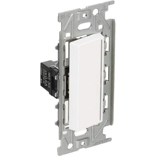 Jinbo Denki/NKW 3 way check lamp switch set single pure white (PW) NKW01012
