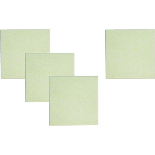 Hikari Co., Ltd. Sound Absorption Color Hard Felt Board with Chamfered Pattern Light Green 400 x 400 mm Set of 4