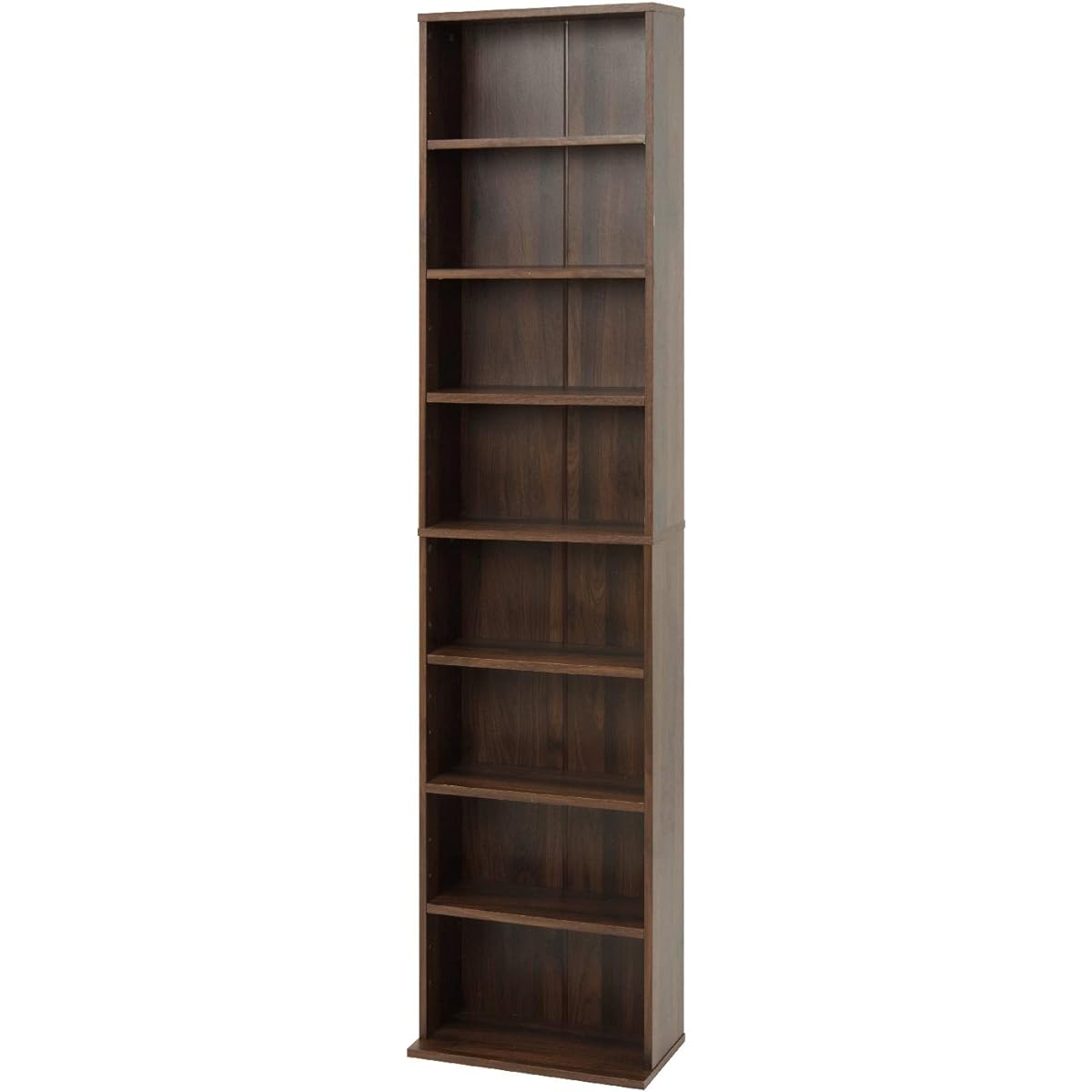 Hagiwara Bookshelf, Bookshelf, Book Storage, Large Capacity [8 Tiers with Plenty of Storage] Comic Rack, Paperback, Bookshelf, Bookshelf, Width 45cm, Brown RCC-1176BR