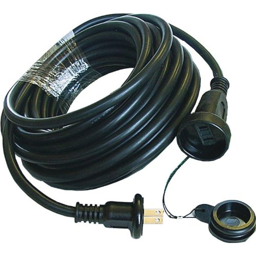 Shinto Denki (S.T.D) Rainproof 1-outlet extension cord 10m Black JH-B110BK