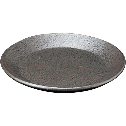 Yamashita Craft Black Nanban Cloth Grain 10.0 Round Plate 31×31×3cm 11505190
