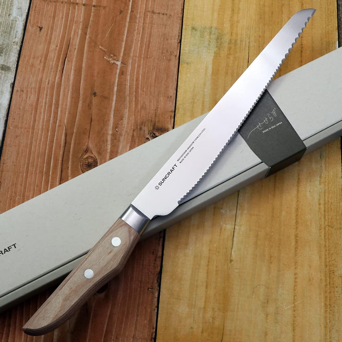 SUNCRAFT Bread Knife Seseragi MS−001
