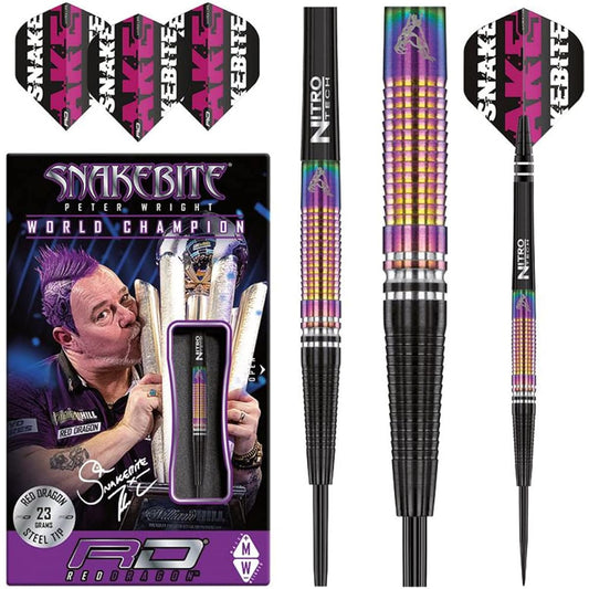 Red Dragon Nake Bite Peter Wright Model World Champion Taper SE Steel 21g 2246
