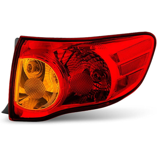 VIPMOTOZ Red Lens OE Style Body Tail Light Lamp Azembris 2009-2010 Passenger Side Azn-JT-TCO09 -Oe-Or for Toyota Corolla