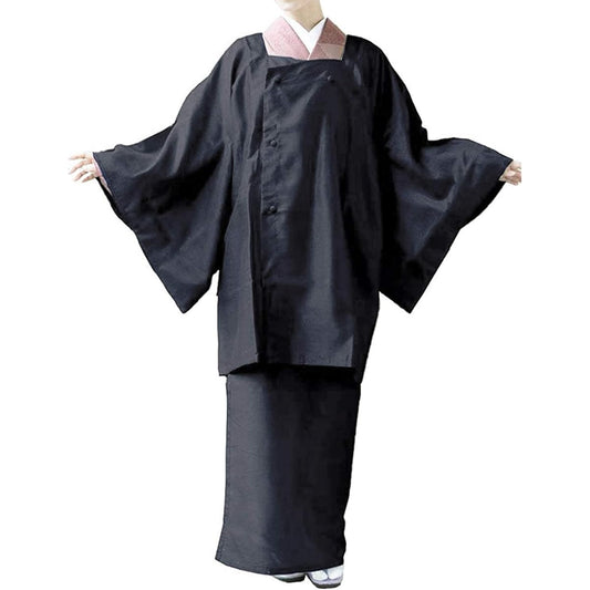 [KYOETSU] Rain Coat, Japanese Kimono, Raincoat, Two-Part Type, Women's