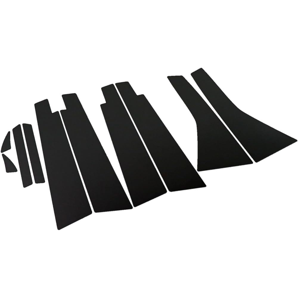BRIGHTZ Stream RN6 RN7 RN8 RN9 Super Mirror Stainless Steel Black Plated Pillar Panel Standard Visor Useful 10PC [PIL-BLA-213] 14823