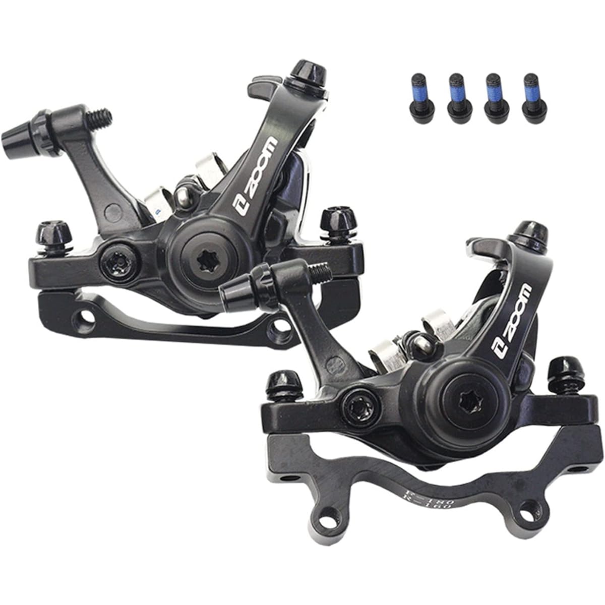GZOSC ZOOM bicycle disc brake caliper pulling mechanical mountain road MTB bike mechanical caliper disc brake cycling component parts replacement accessory aluminum alloy front and rear set